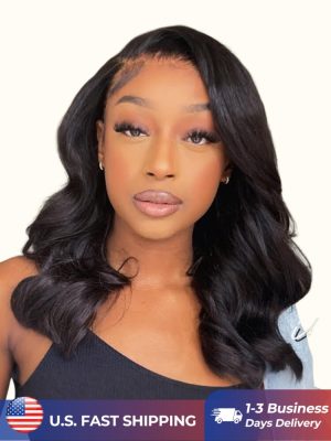 Ready To Go Short Bob Wigs Body Wave Human Hair Bob Wig