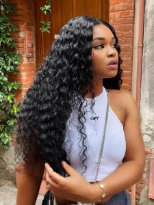 Cheap U Part Wigs Deep Wave Hair Wigs For Women
