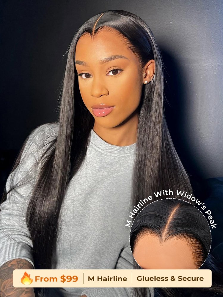 1_67_13_1 Ready To Go M Hairline Straight 6x8 Lace Front Wig With Drawstring - Image 1