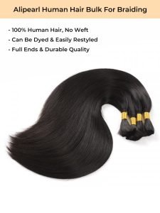 Body Wave Straight Human Hair Bulk For Braiding 14-24 Inches - Image 2