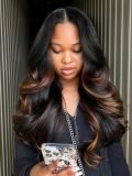 Caramel Auburn Ombre 13x4 HD Lace Front Wig Glueless Ready To Wear - Image 11