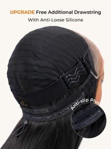 Crimp Wavy Ready To Go Glueless 6x8 Pre Cut Lace Pre Bleached Tiny Lace Knots Drawstring Wig - Image 8