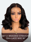 [Set Deal]$189= Layered Body Wave Drawstring Wig+Glueless Straight Bob - Image 12