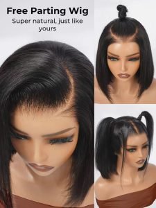 13x4 HD Lace Front C Curve Side Part Bob Wig Pre Plucked Ready to Go - Image 5