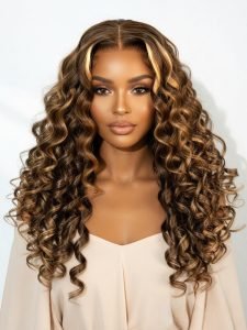 Ready To Go Ombre Highlight Loose Body Wave 5x7 Lace Front Wig Glueless - Image 3