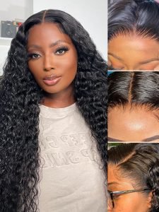 Alipearl Deep Wave Wig 100% Human Hair Swiss Lace Curly Hair HD Lace Front Wig - Image 7