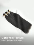 Light Yaki Straight Human Hair Bundles 1 or 3 Pcs Premium Weft - Image 2