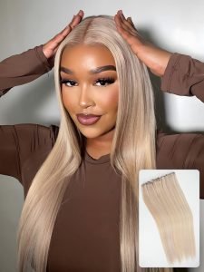 P18/613 Blonde Highlight Human Hair Bundles Body Wave And Straight - Image 2