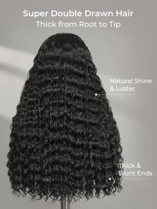 Double Drawn Loose Deep Wave 5x5 Built-In Scalp Wig Top Grade Hair - Image 3