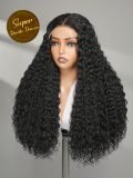 Double Drawn Water Wave 13x6 Built-In Scalp Wig Natural Wave Hair - Image 2