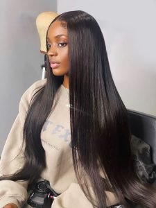 Long Straight Wig HD Lace Closure Wig Human Hair 24-40 Inches - Image 2
