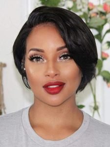 Short Wig Straight Pixie Cut Wig Human Hair Bob Wig