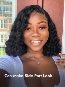 Water Wave Short Bob Wigs Natural Looking Short Wigs Bob Lace Wig - Image 6