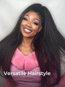 250% Density Yaki Straight Alipearl Super Thin LY Lace Front Wigs Pre Plucked - Image 5