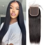 Alipearl Brazilian Straight Human Hair 4*4 5*5 6*6 HD Lace Closure 1Pc