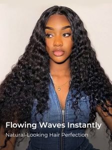 Wavy Lace Wig 13*4 Lace Front Wigs Loose Deep Hair Human Hair Wigs - Image 2