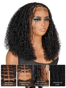 Boho Bob Knotless Braids 13u00d76 Glueless Wig Ready To Go - Image 4