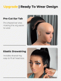 Slick Back Ponytail Pre Styled 360 Lace Frontal Wig With Drawstring - Image 11