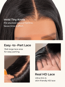 HD Lace Body Wave 13*6 HD Lace Frontal Wig Human Hair New Upgrade Single Knot Wigs - Image 12