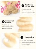 Alipearl Hair Color 613 Body Wave Bundle Human Hair Blonde Weave Bundles - Image 2