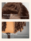 4/27 Highlight Burmese Curly 5x7 Glueless Lace Front Wig 250% Density - Image 10