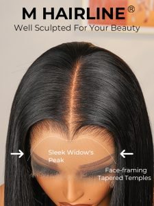 Widow's Peak M Hairline 13x6 HD Lace Front Wig No Baby Hair - Image 2