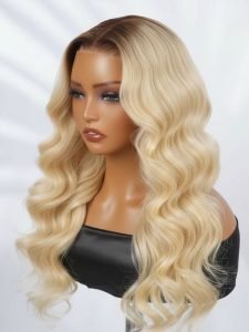 Ombre Color Wig #4/613 Body Wave Human Hair Lace Wig - Image 4