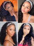 Deep Wave Human Hair Headband Wigs - Image 12
