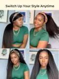 Headband Wig Kinky Straight Half Wig 180 Density - Image 7