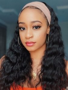 Loose Deep Wave Cheap HeadBand Wigs Human Hair Half Wigs - Image 2