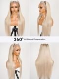 Pre Styled P18/613 Blonde Color Straight 13x4 Frontal Wig Ready To Go - Image 7