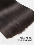 Super Double Drawn Straight Hair Extensions 3 Bundles with Full End Unprocessed Human Hair - Image 3
