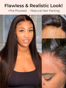 Deep Part 6*6 Lace Wigs Straight Super Invisible HD Lace Wigs - Image 4
