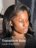Short Body Wave Bob M Hairline 13x6 Lace Front Wig Ready To Go - Image 2