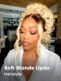Blonde Body Wave 360 Glueless Lace Wig With Dark Root 250 Density - Image 9