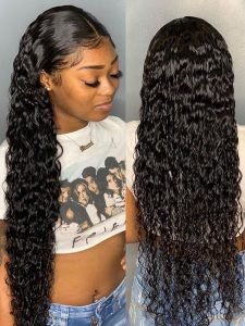 Alipearl Brazilian Hair 3 Bundles Deep Wave with 13X4 Frontal - Image 2