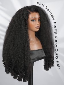 Kinky Curly With Spiral Curly Ends 5x7 HD Lace Front Glueless Wig - Image 10