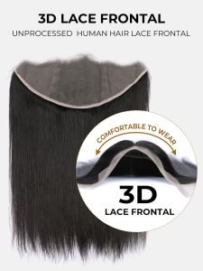 Alipearl Brazilian Straight Virgin Hair 3 pcs with 13x4 Lace Frontal - Image 3