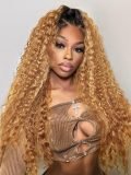 Celebrity Inspired-300% Density 30 Inch 13x5 HD Lace Ombre Loose Deep Wave Wig - Image 2