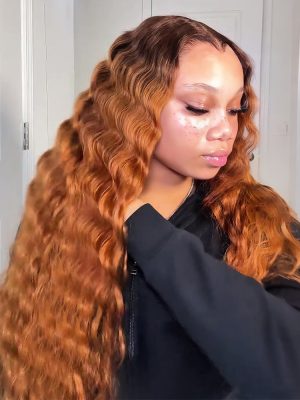Crimp Wavy Honeyed Bliss Drawstring 13x6 Lace Front Wig M Hairline