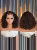 16Inch Braided Wigs Braided Deep Wave Short Bob Human Hair Lace Frontal Wigs - Image 9