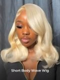 Blonde Body Wavy 6x8 Glueless Lace Wig Side Part Style Ready To Go - Image 3