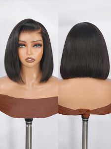 13x4 HD Lace Front C Curve Side Part Bob Wig Pre Plucked Ready to Go - Image 2
