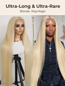 Long Wigs #613 Blonde Straight Pre Plucked Lace Wigs 30-40 Inches - Image 7