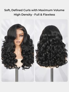 Butterfly Cut Body Wave Ready To Go Wig 6x8 Lace Face Framing Layers - Image 2