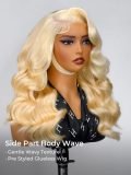 Blonde Body Wavy 6x8 Glueless Lace Wig Side Part Style Ready To Go - Image 8