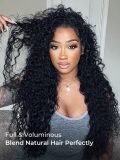 Water Wave Glueless Invisible Half Wig With Drawstring For Beginners - Image 2