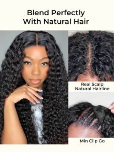 Cheap U Part Wigs Deep Wave Hair Wigs For Women - Image 2