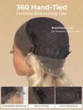 Blonde Body Wave 360 Glueless Lace Wig With Dark Root 250 Density - Image 7