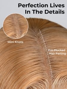 Honey Blonde Short Body Wave Bob 2*6 Lace Front Wig 250 Density - Image 2